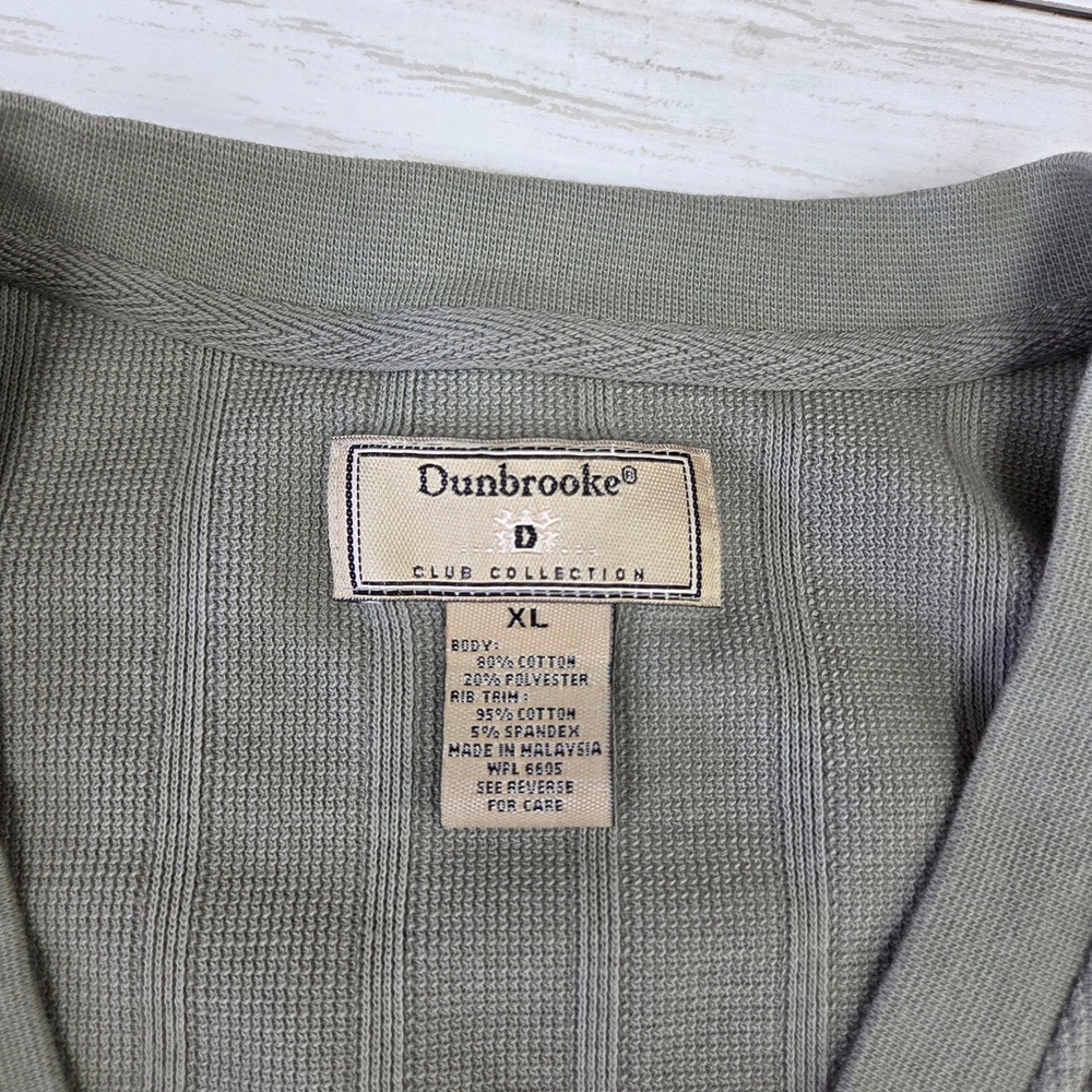 VTG Dunbrooke Mens XL Sage Green Golf Sweater Vest St Josephs Academy 2002 - Picture 6 of 10